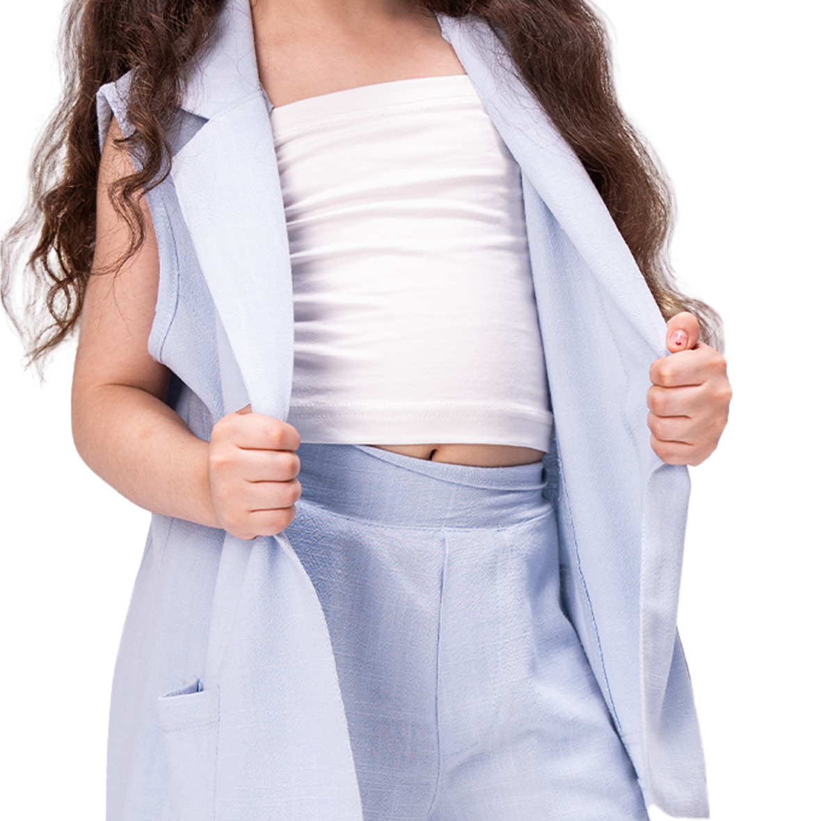 Baby Blue Linen Cotton 100% Set - LALYA 5