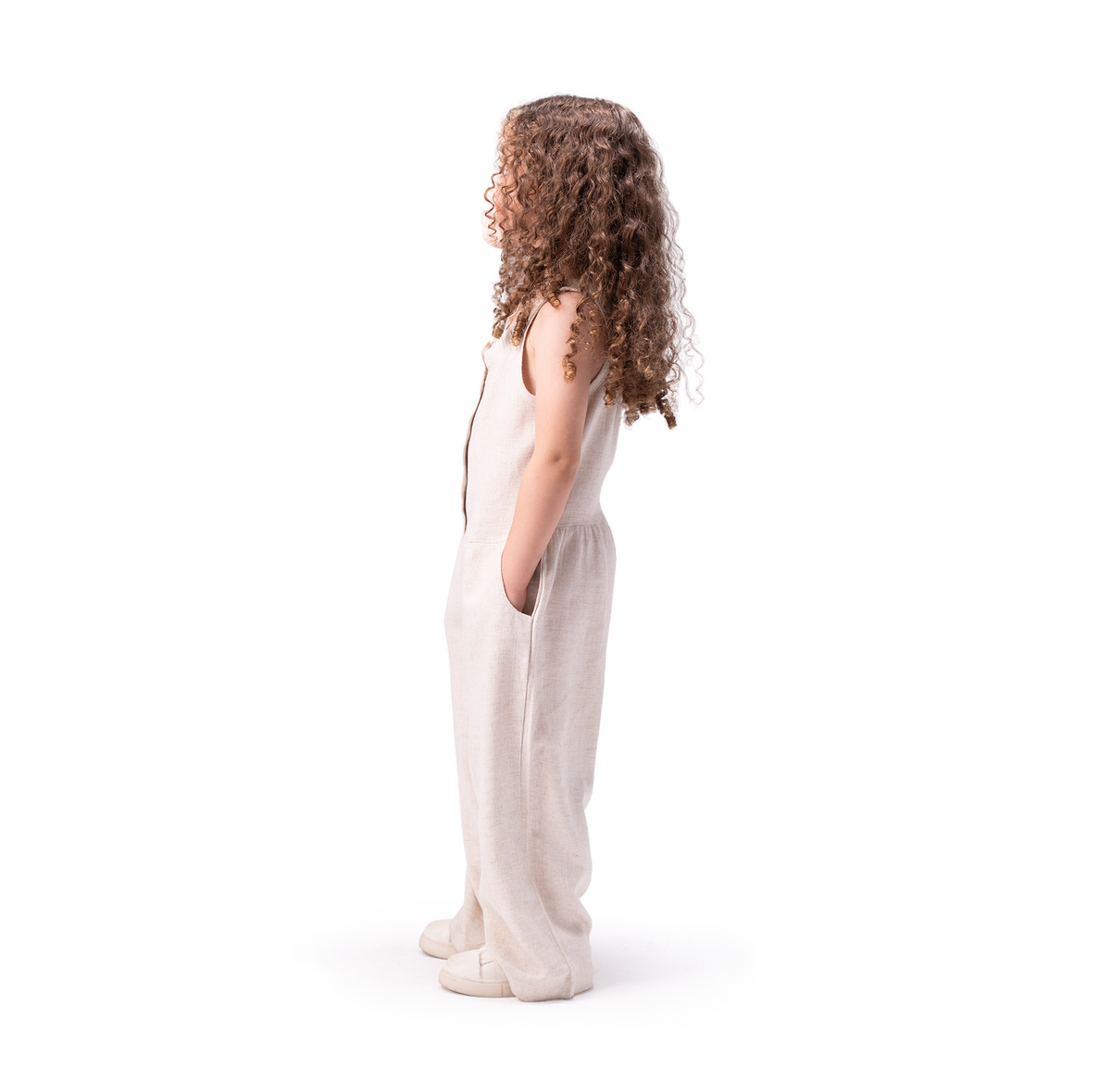 Beige Cotton 100% Jumpsuit - LALYA 6