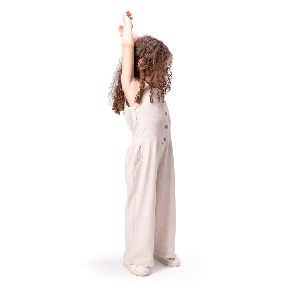 Beige Cotton 100% Jumpsuit - LALYA 7