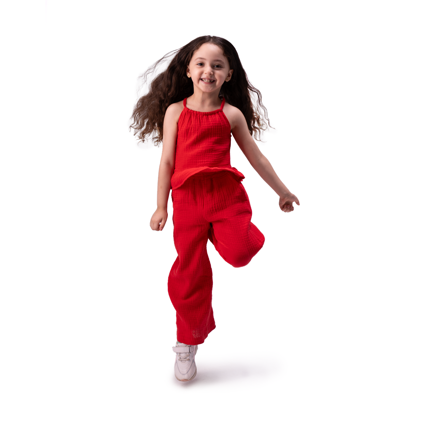 Crimson Crinkle Cotton 100% Set - LALYA 1