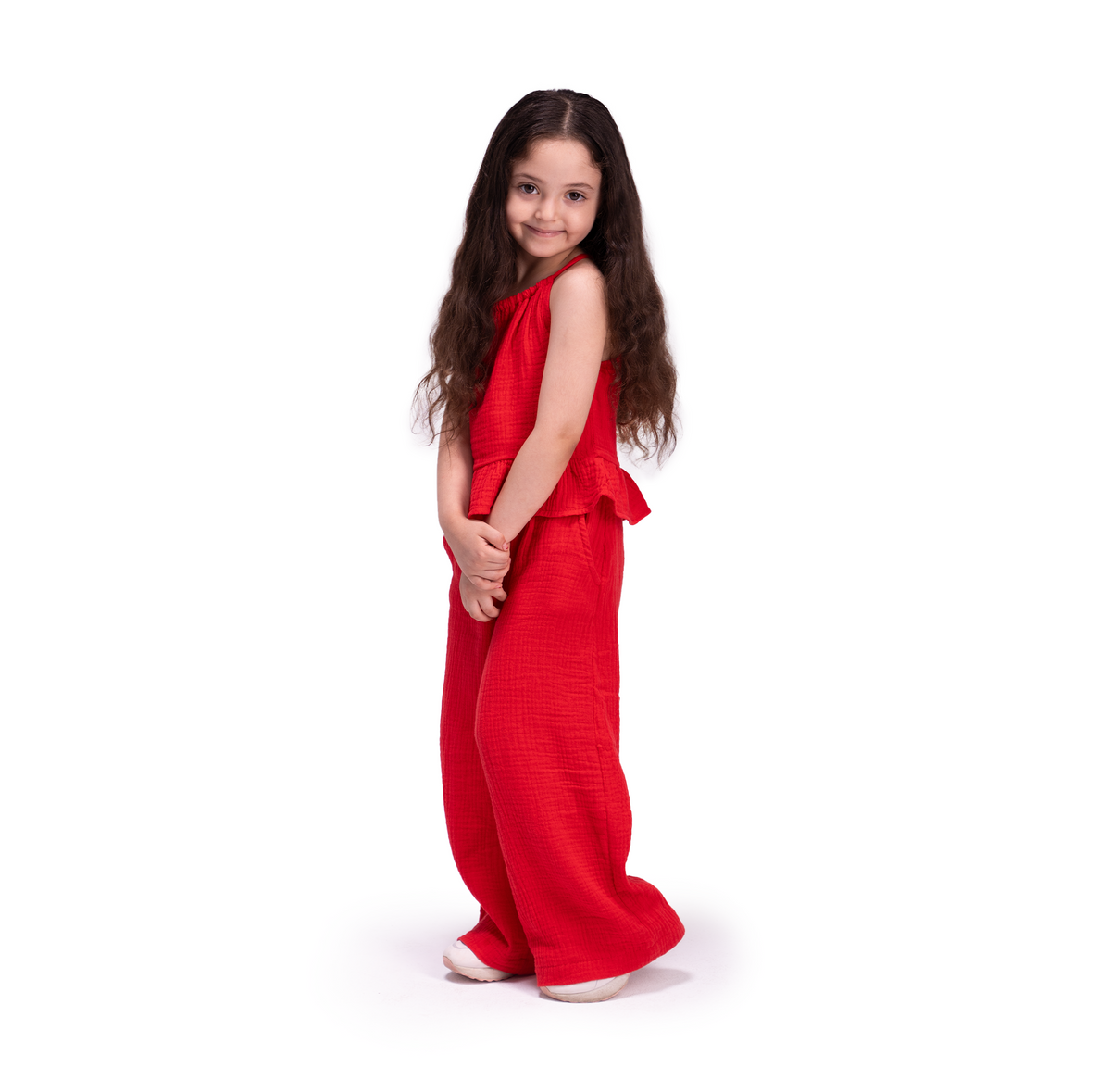 Crimson Crinkle Cotton 100% Set - LALYA 3