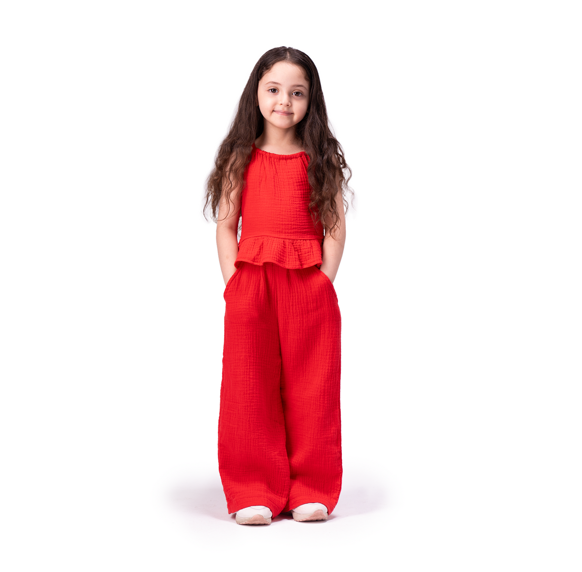 Crimson Crinkle Cotton 100% Set - LALYA 6