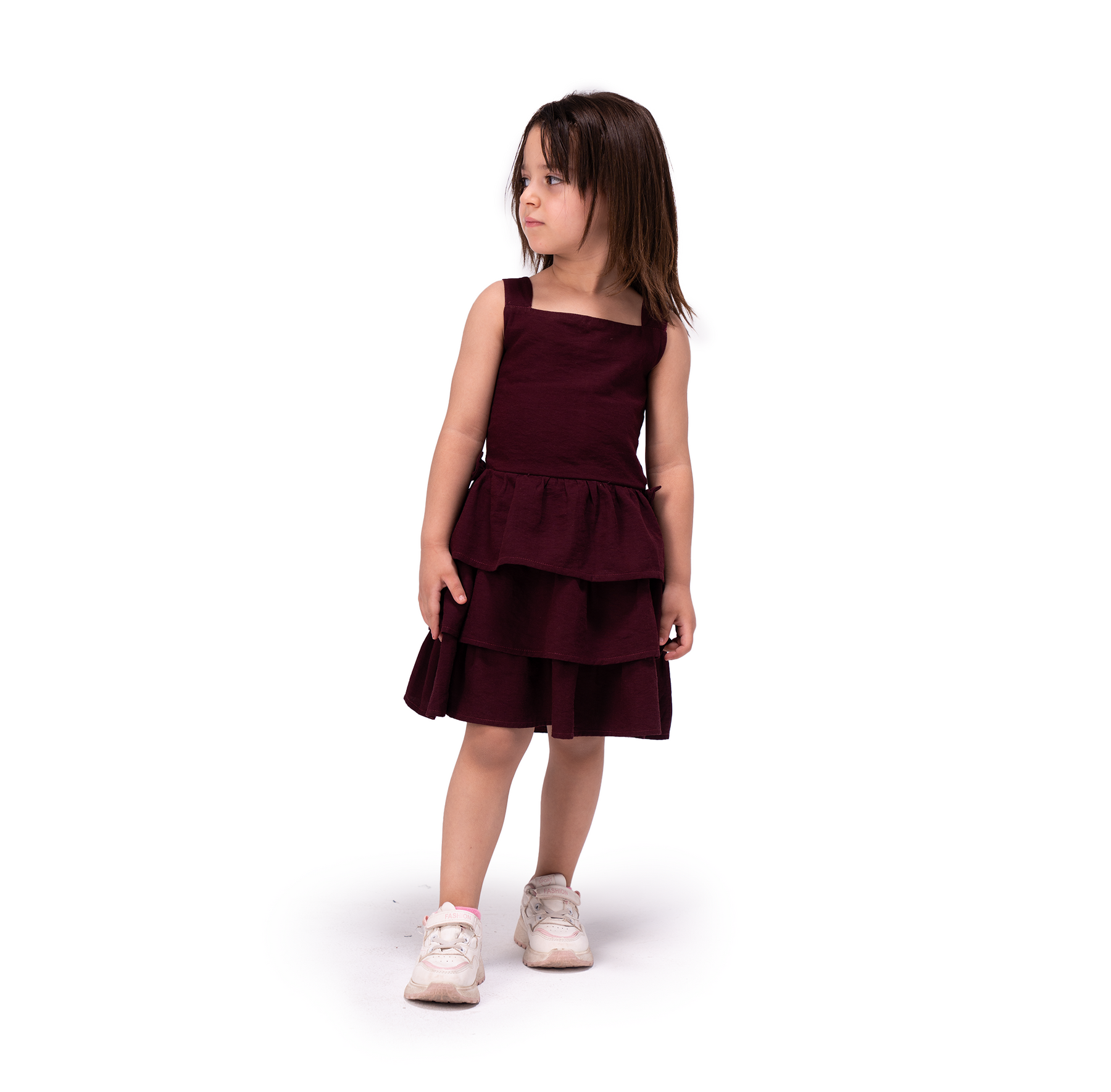 Purple Cotton Gauze 100% Dress - LALYA 1