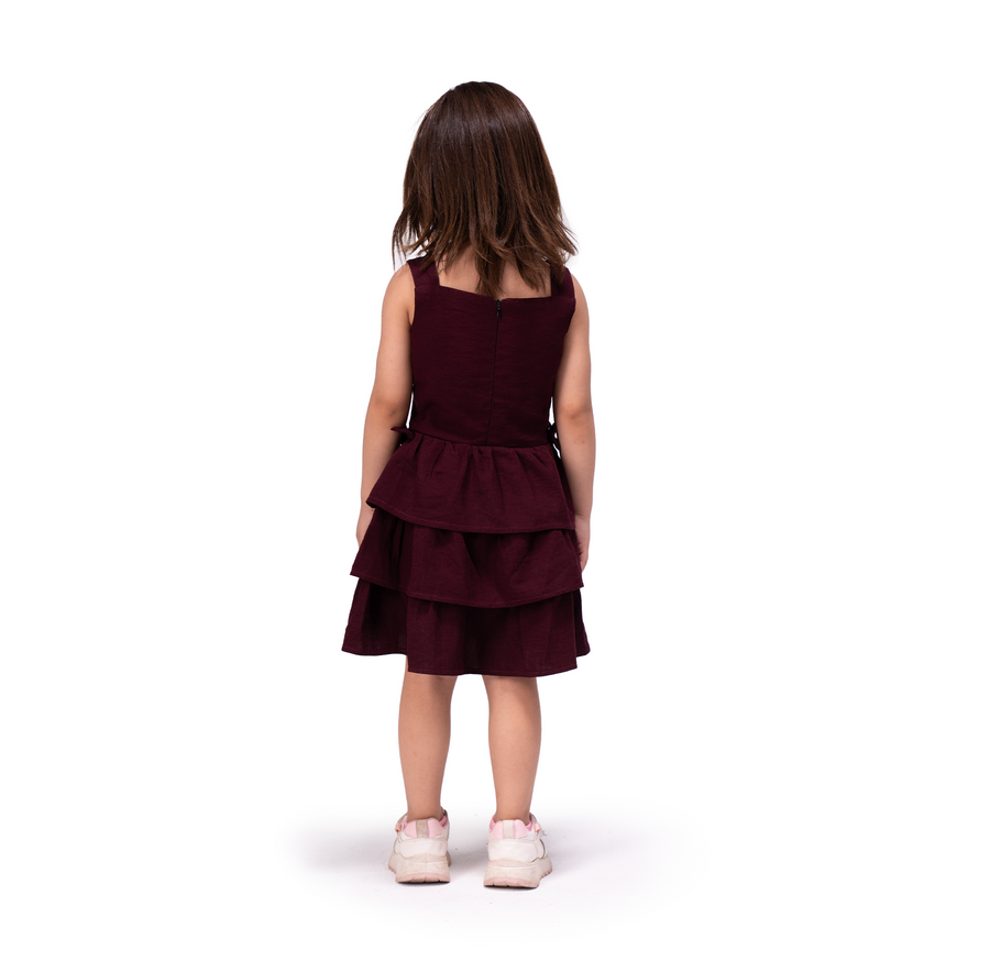 Purple Cotton Gauze 100% Dress