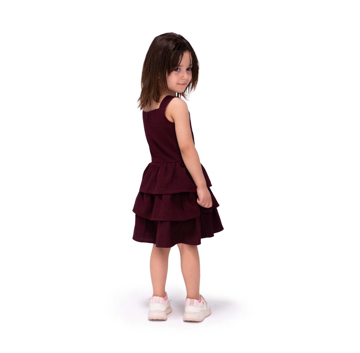 Purple Cotton Gauze 100% Dress - LALYA 5