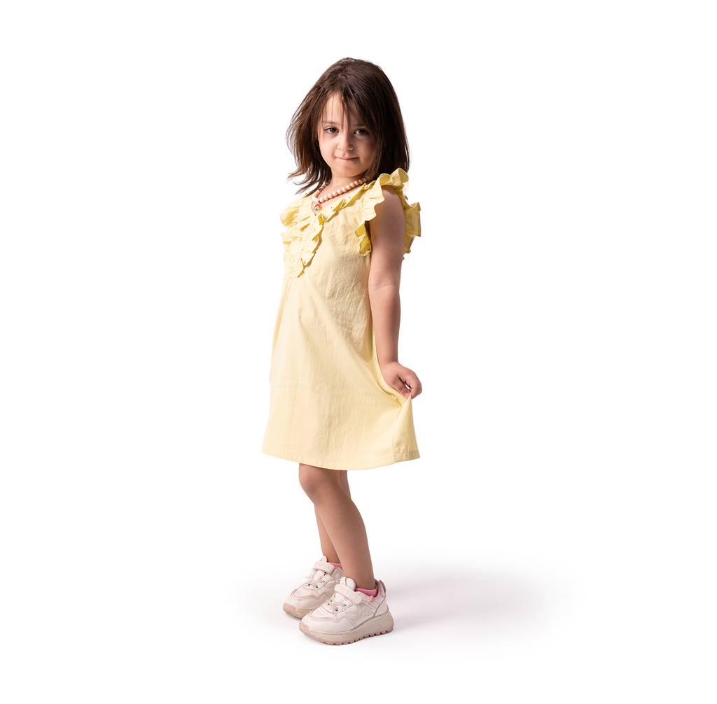 Cafe parachute dress - Butter Yellow - LALYA 2