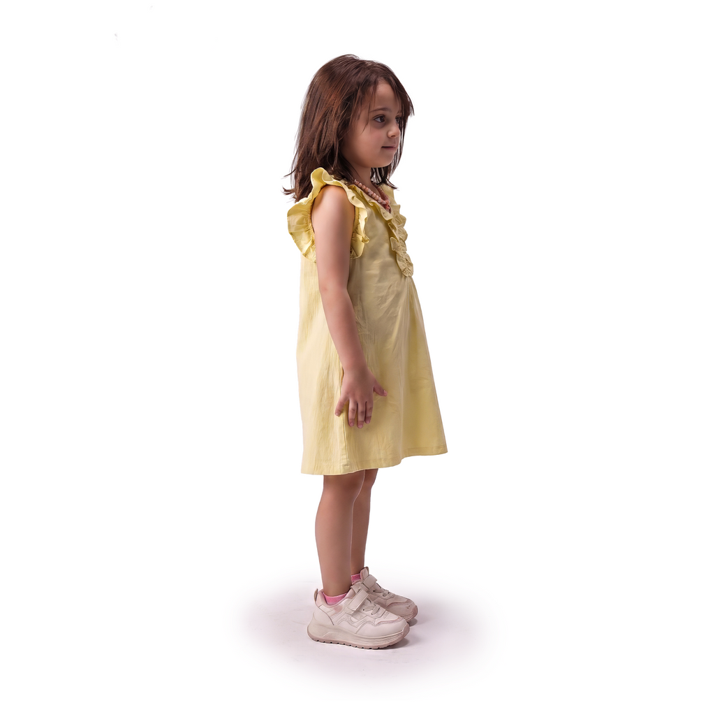 Cafe parachute dress - Butter Yellow - LALYA 3