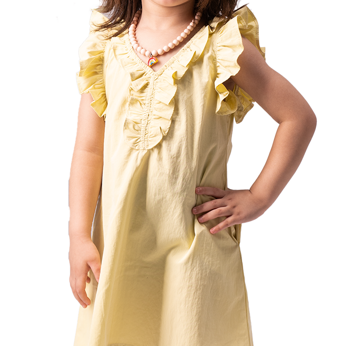 Cafe parachute dress - Butter Yellow - LALYA 4
