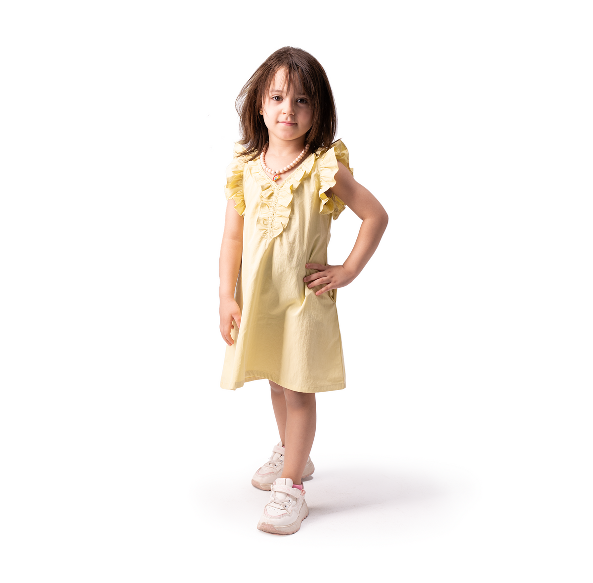 Cafe parachute dress - Butter Yellow - LALYA 6