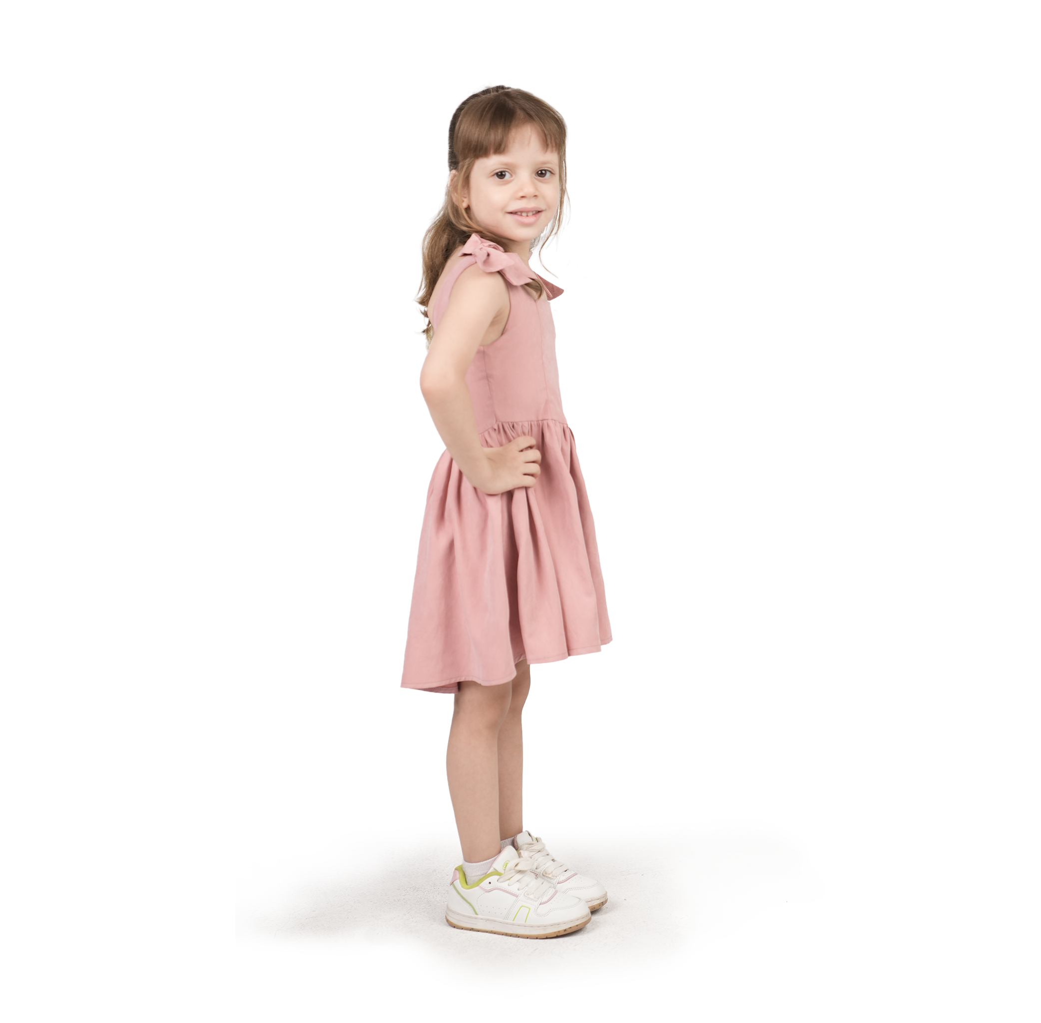 Dusty Pink Cotton Dress - LALYA 4