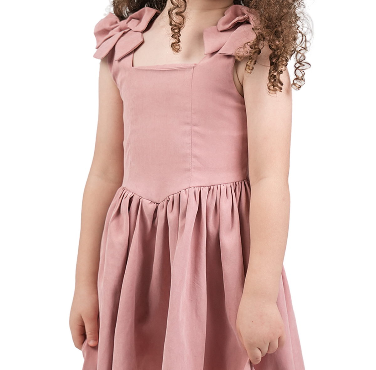 Dusty Pink Cotton Dress - LALYA 5