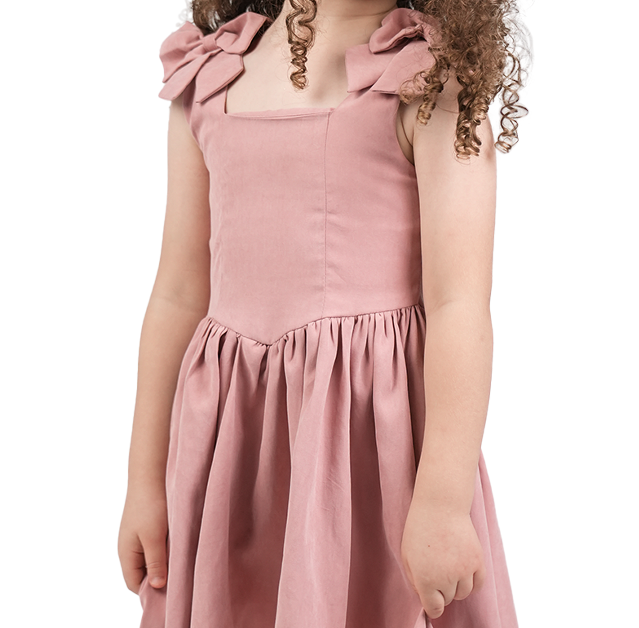 Dusty Pink Cotton Dress - LALYA 5